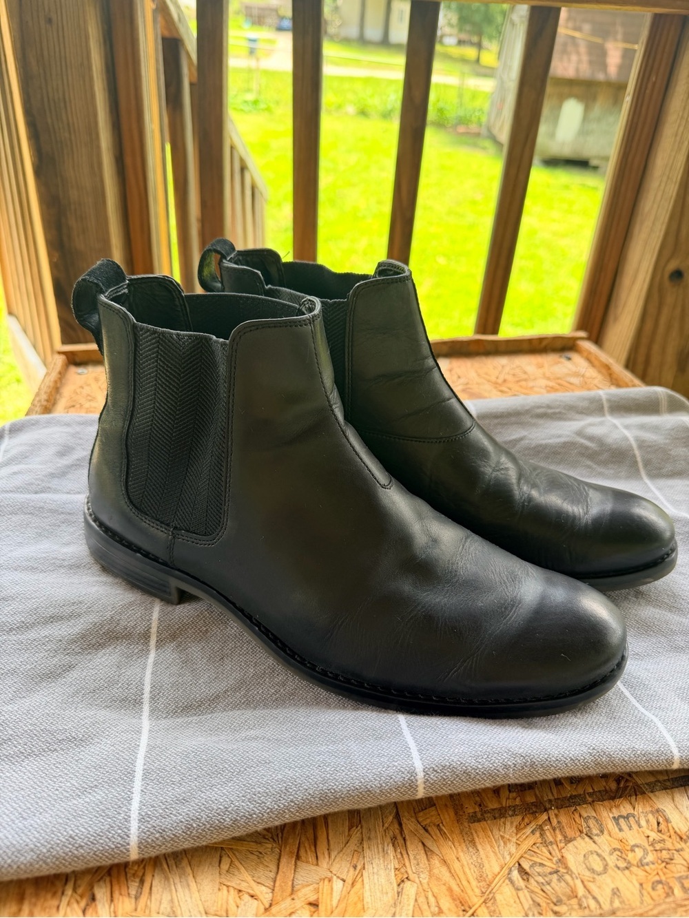 Rockport Wynstin Chelsea Black CG7318 Mens Boots Size 10.5  SHOES2